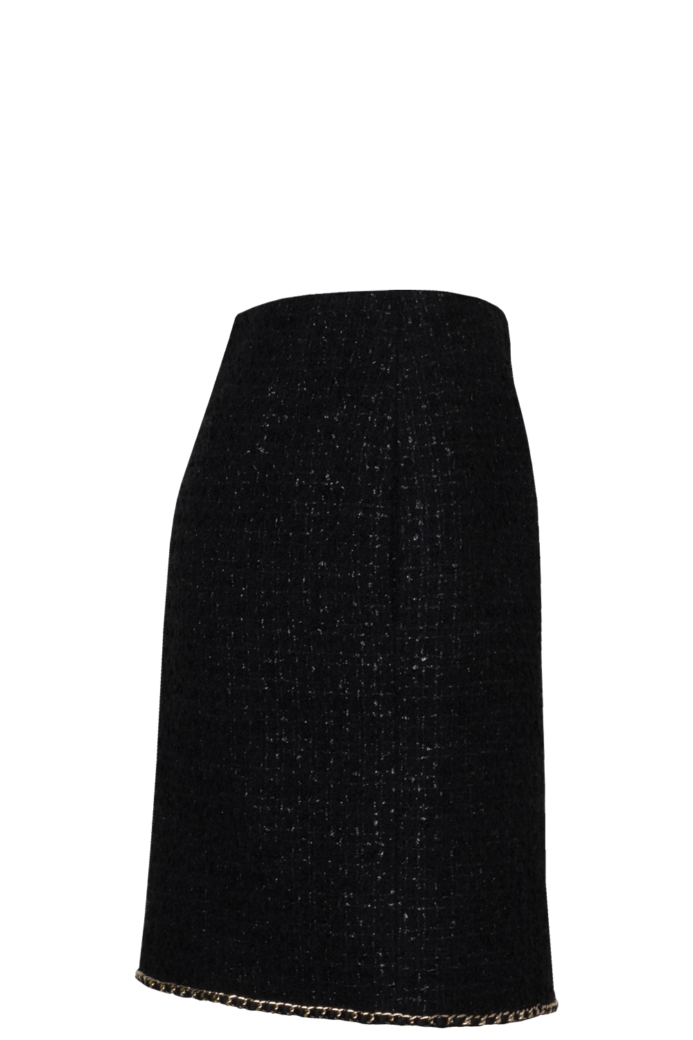 CHANEL Tweed Skirt Black