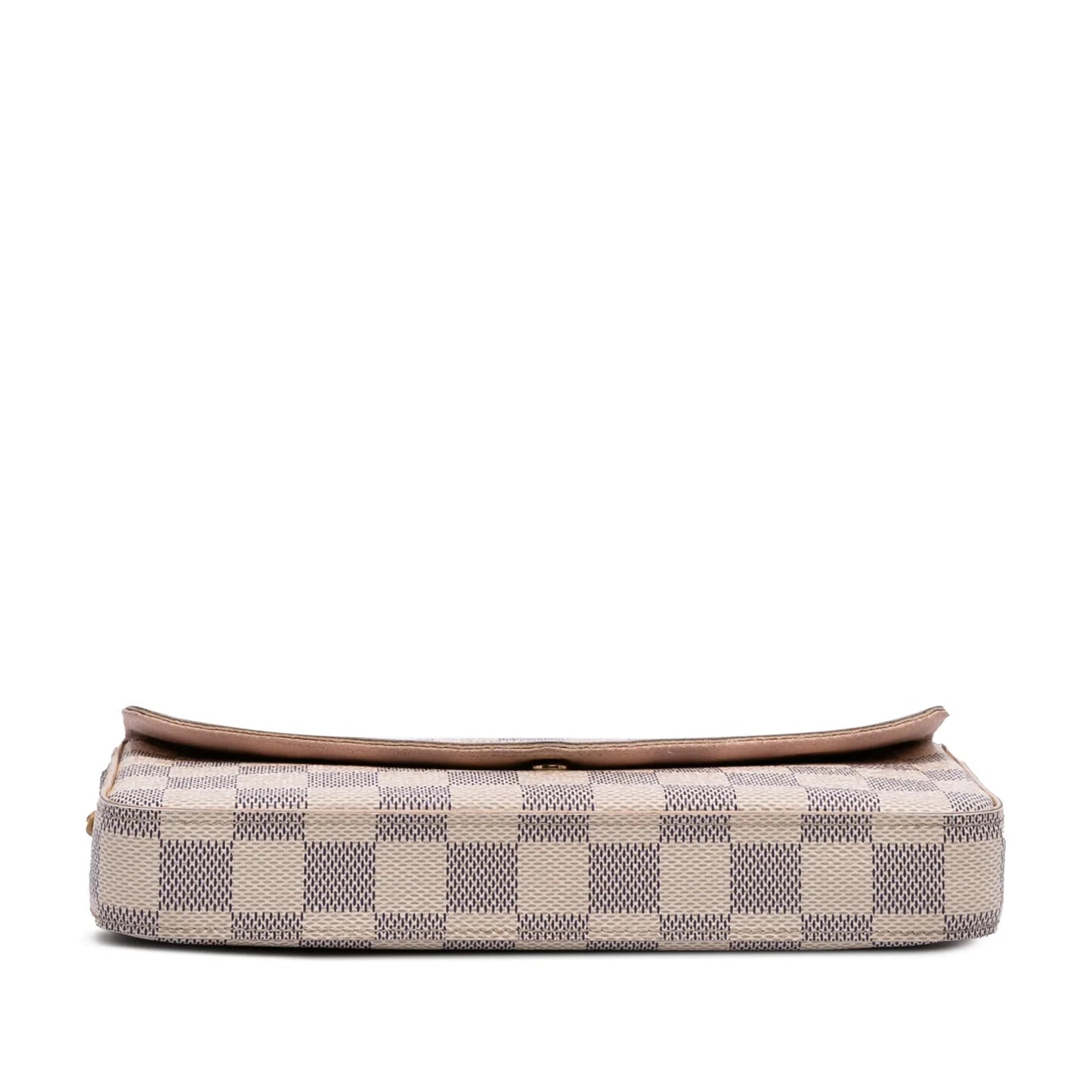 White Louis Vuitton Damier Azur Pochette Felicie Crossbody Bag