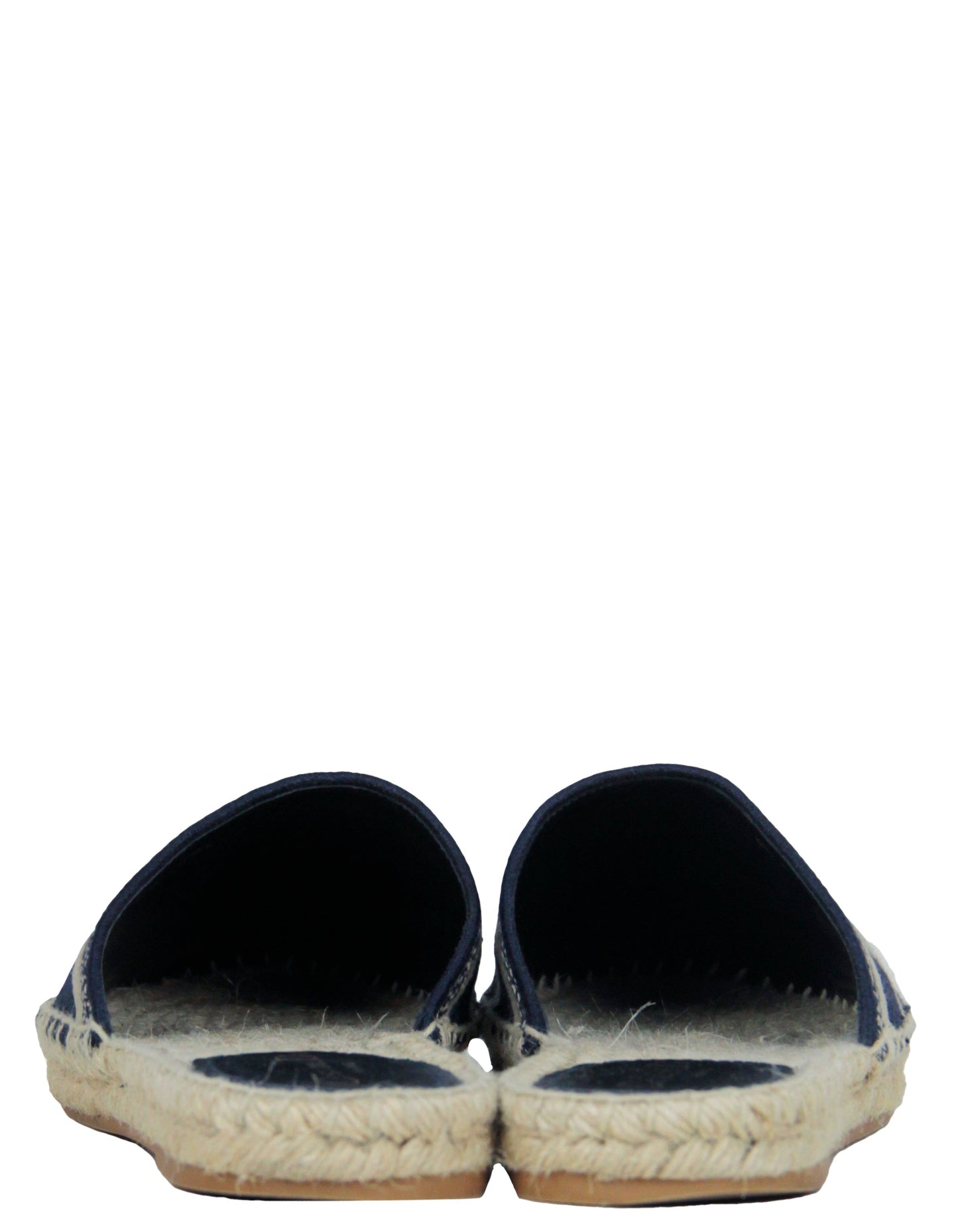 Christian Dior Deep Blue Monogram Oblique Granville Espadrille Mule sz 39.5