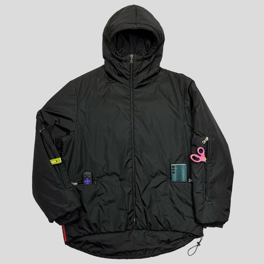Prada Sport AW00 Technical Nylon Padded Backpack Jacket - IT54 (XL)
