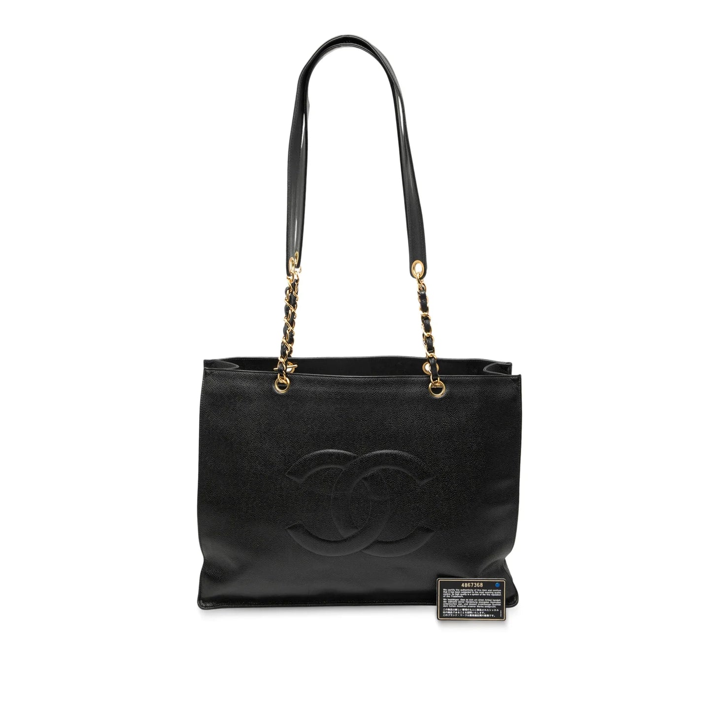 Black Chanel CC Caviar Tote
