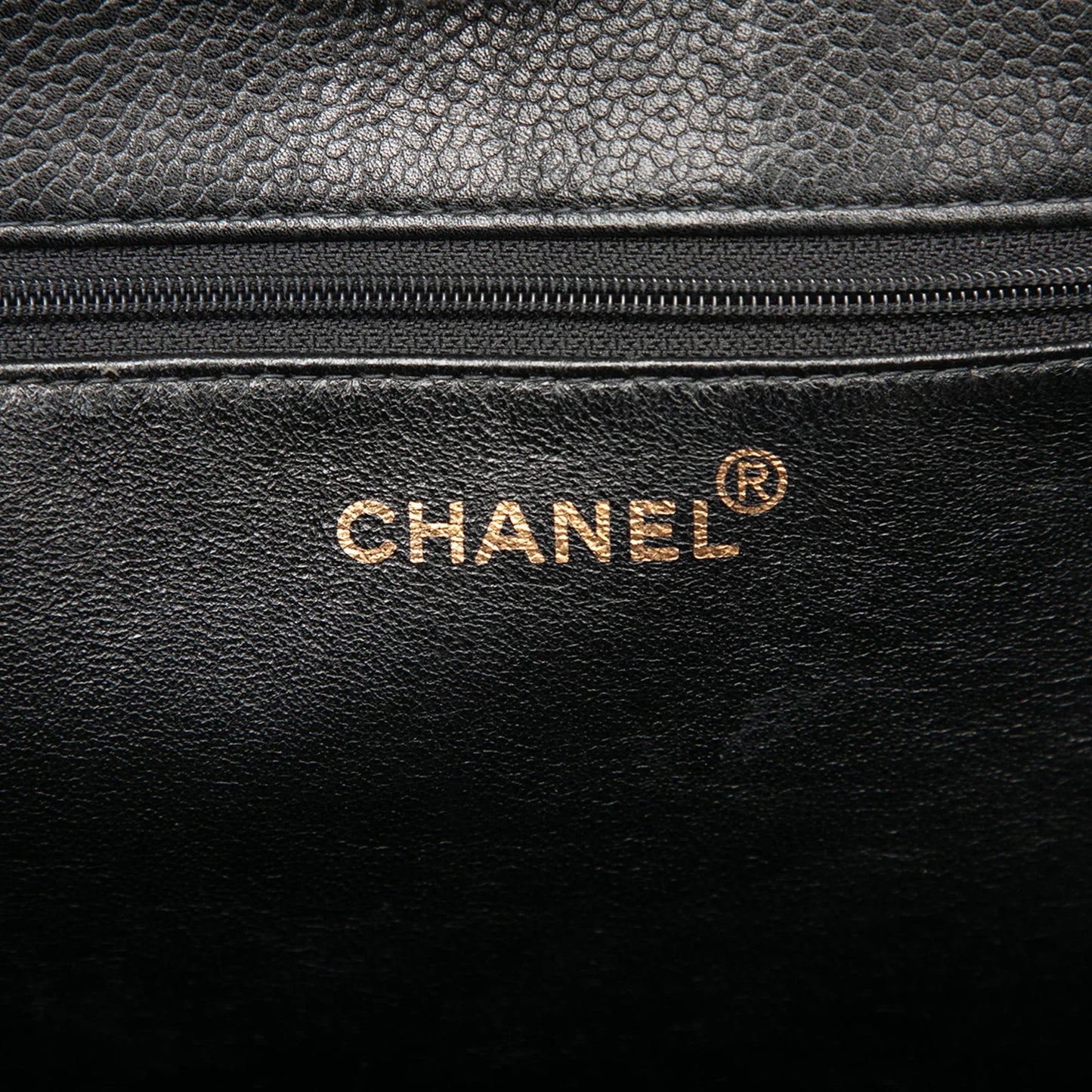 Black Chanel CC Caviar Tote