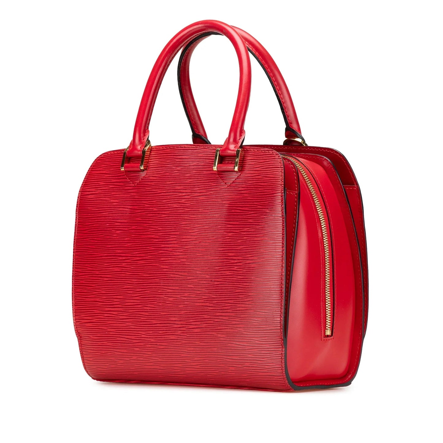 Red Louis Vuitton Epi Pont Neuf Handbag