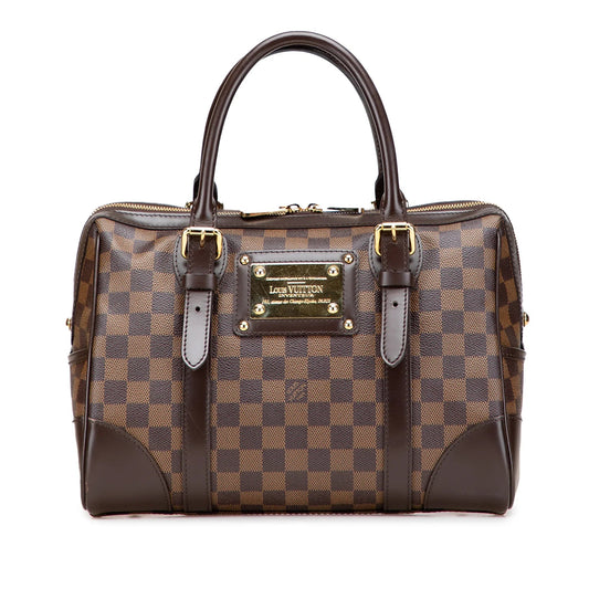Brown Louis Vuitton Damier Ebene Berkeley Handbag