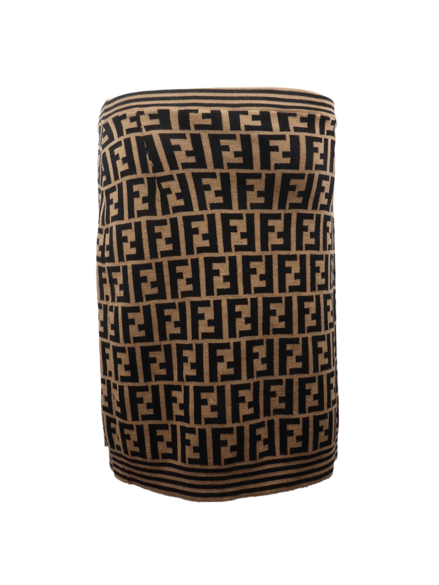 Fendi Zucca   Wool Skirt.