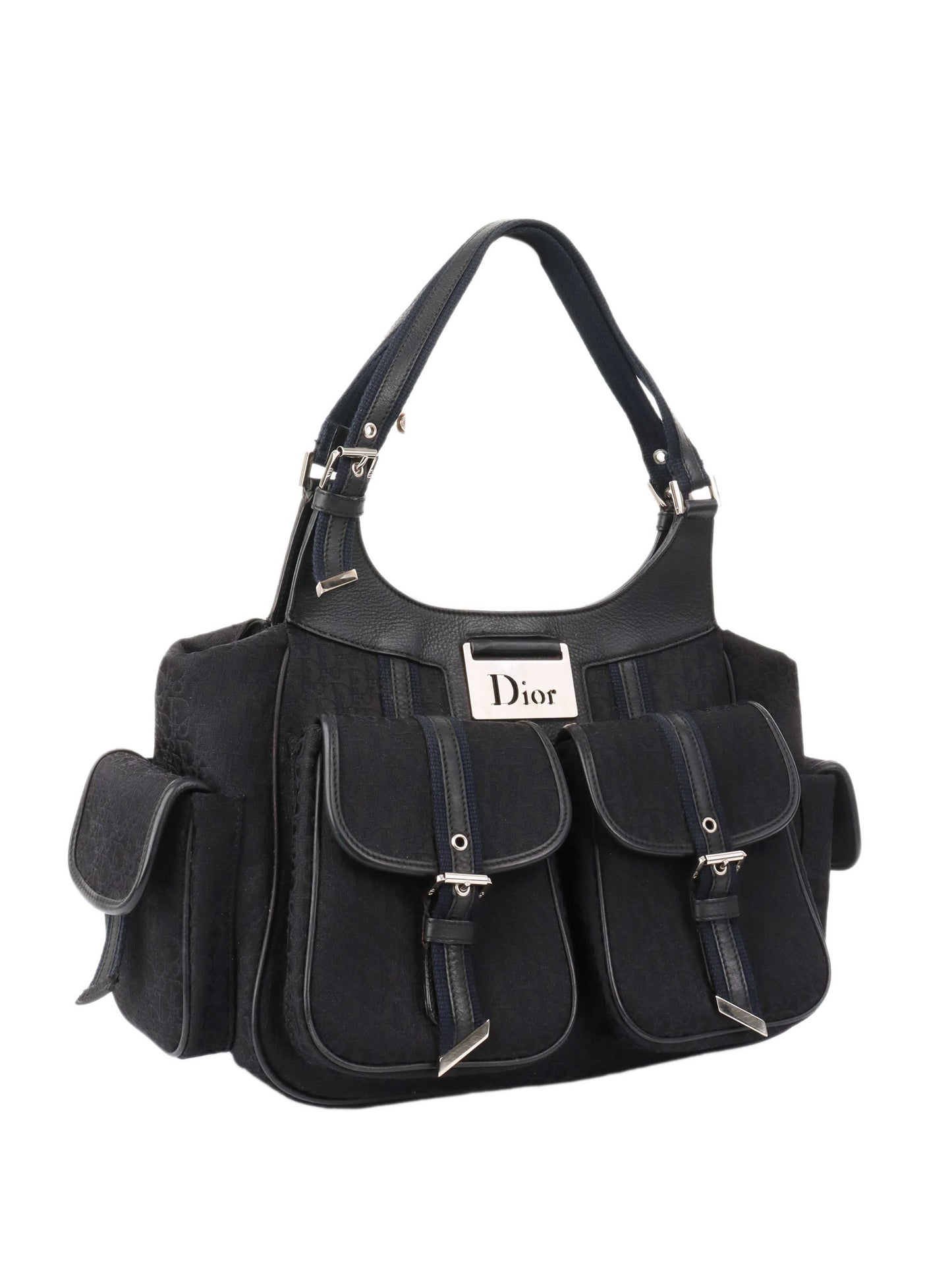 Dior Black   Canvas Pocket Bag.