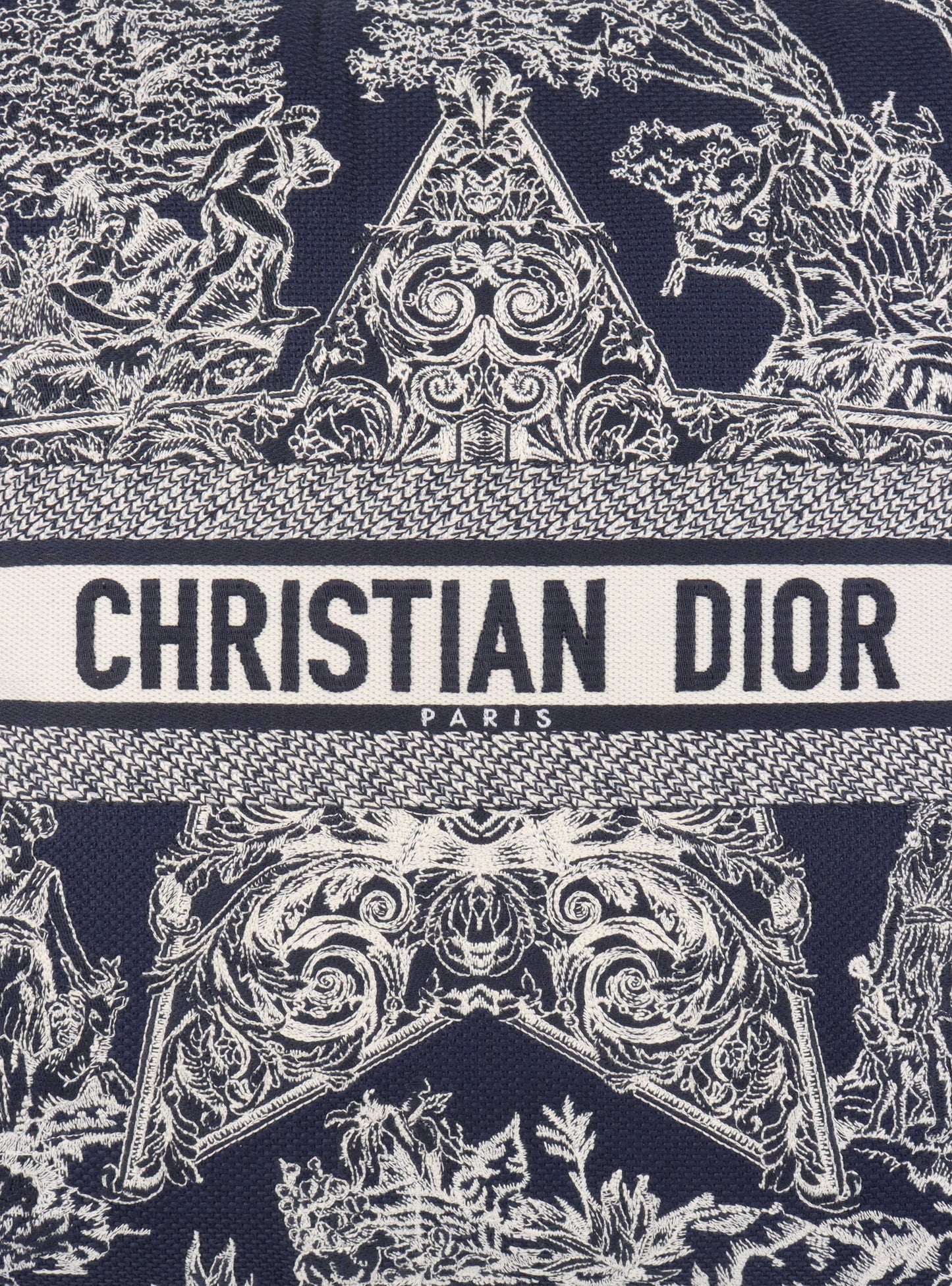 Dior Square Pillow in Navy.