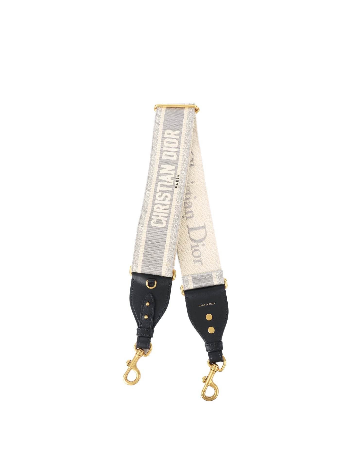 Dior Grey Adjustable Shoulder Strap with Ring.