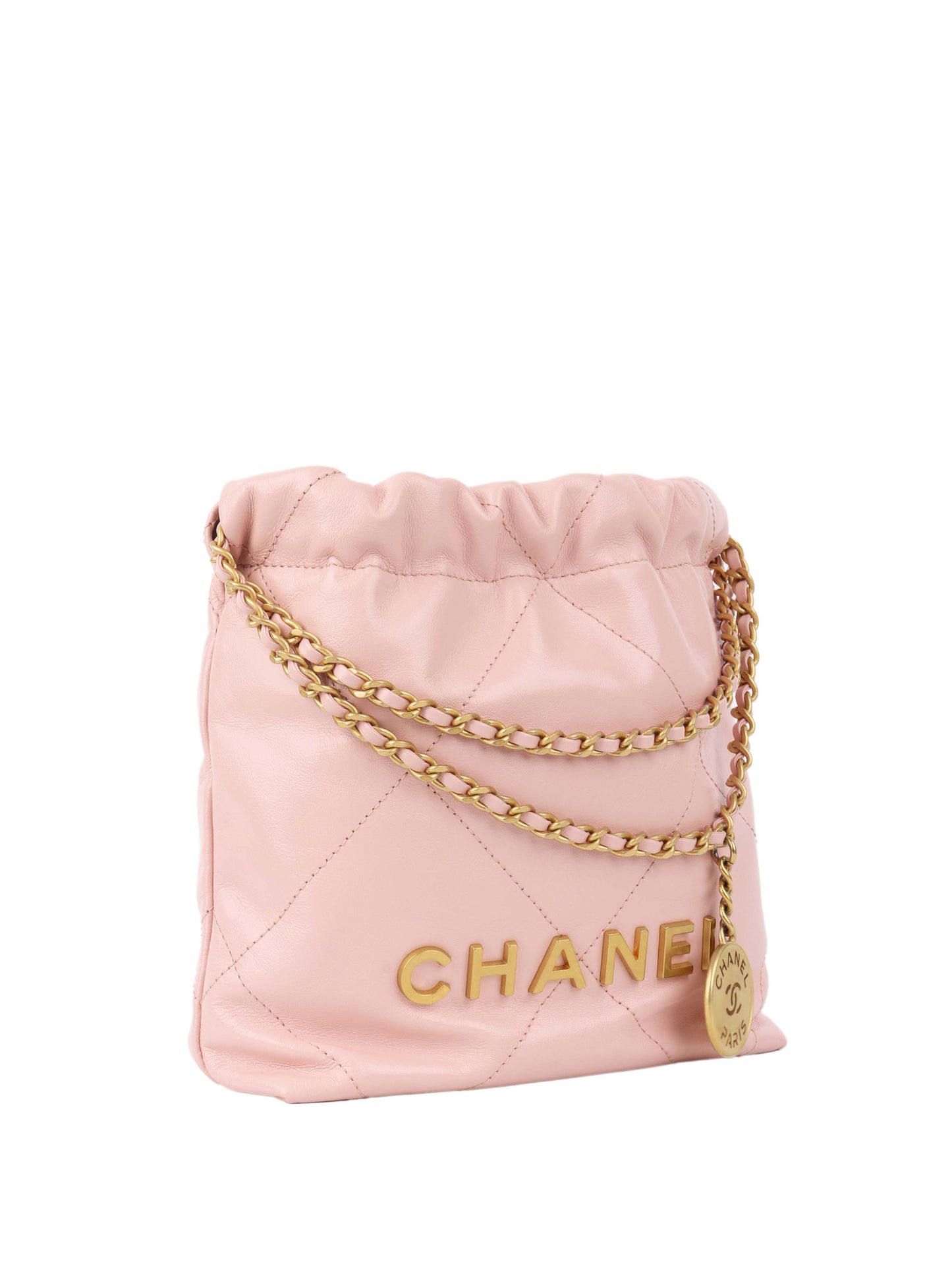 CHANEL 22 Mini Light Pink Handbag.