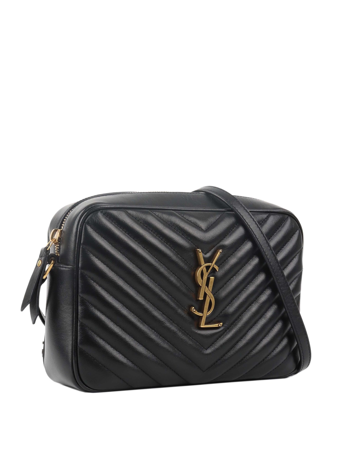 Saint Laurent Black Lou Camera Bag.