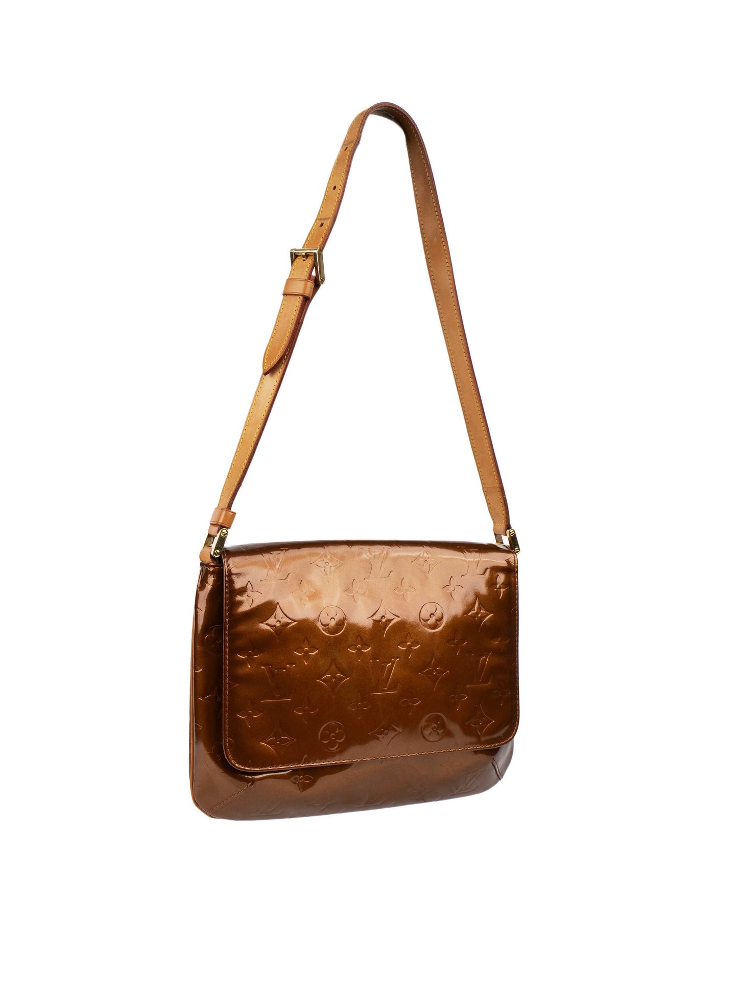 Louis Vuitton Bronze Vernis Patent M tte Salsa Bag.