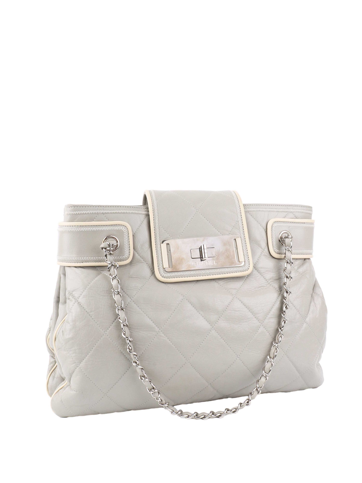 Chanel Grey Tote Bag.