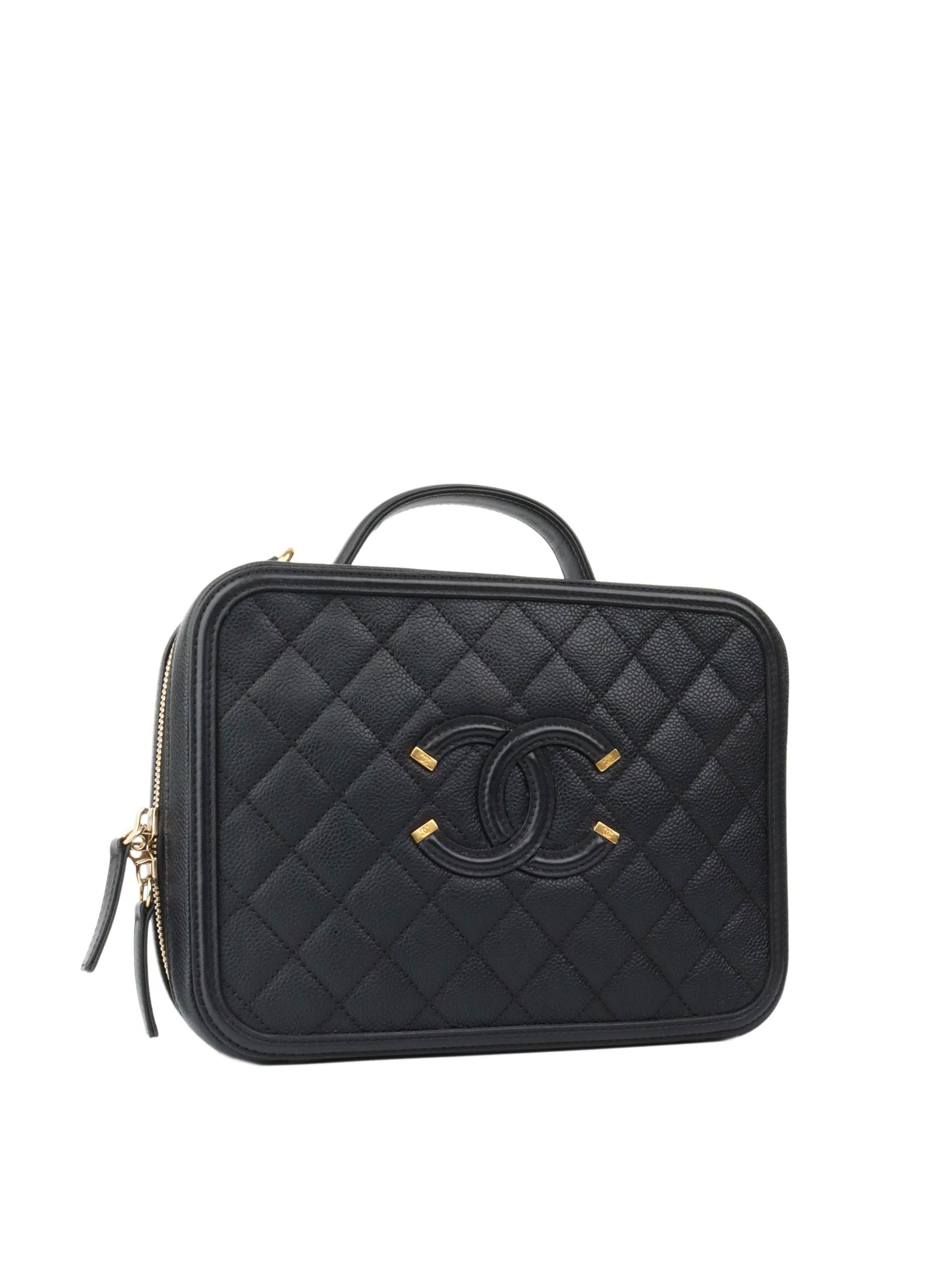 Chanel Black Caviar Business Vanity Bag