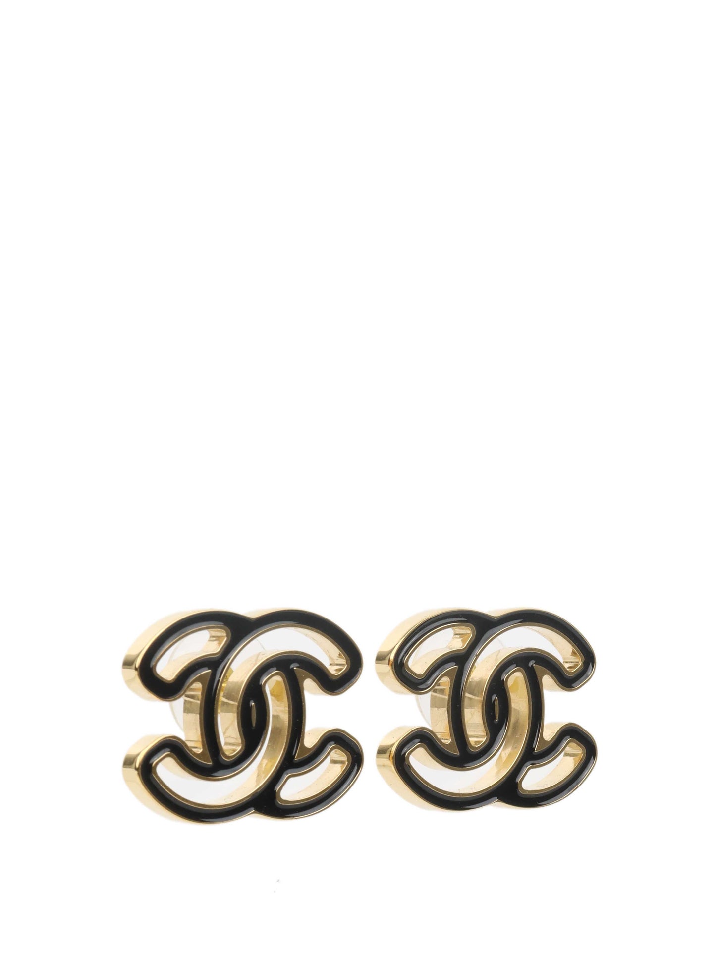 Chanel CC Logo Earrings.
