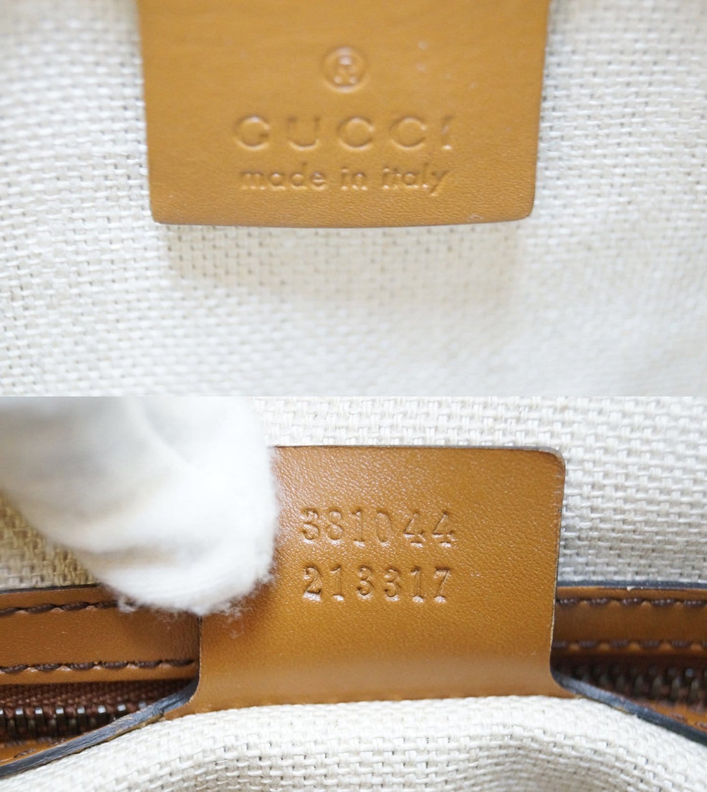 GUCCI Lady Web  GG Canvas Boston Bag 381044