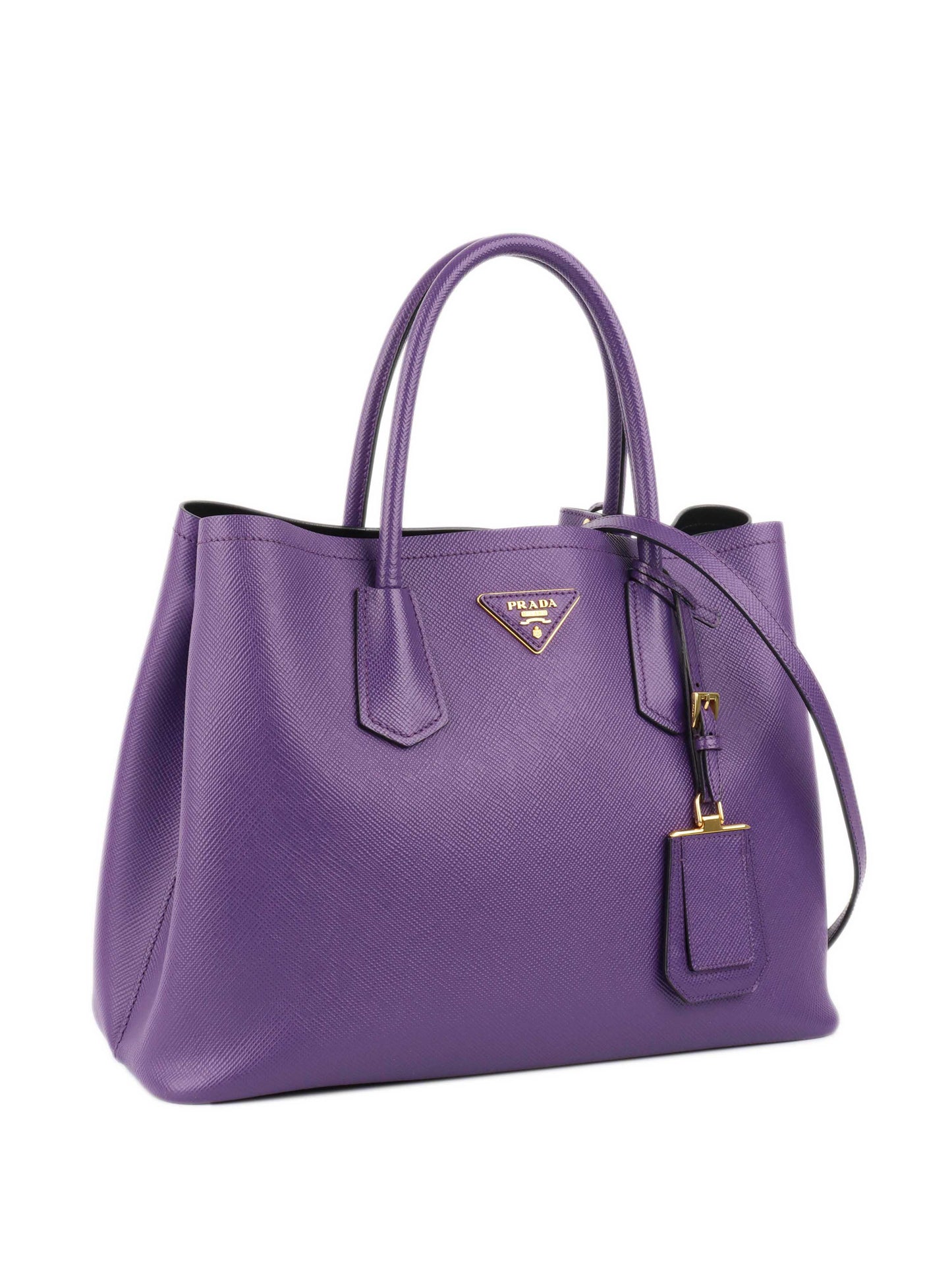 Prada Limited Edition Purple Saffiano Tote.
