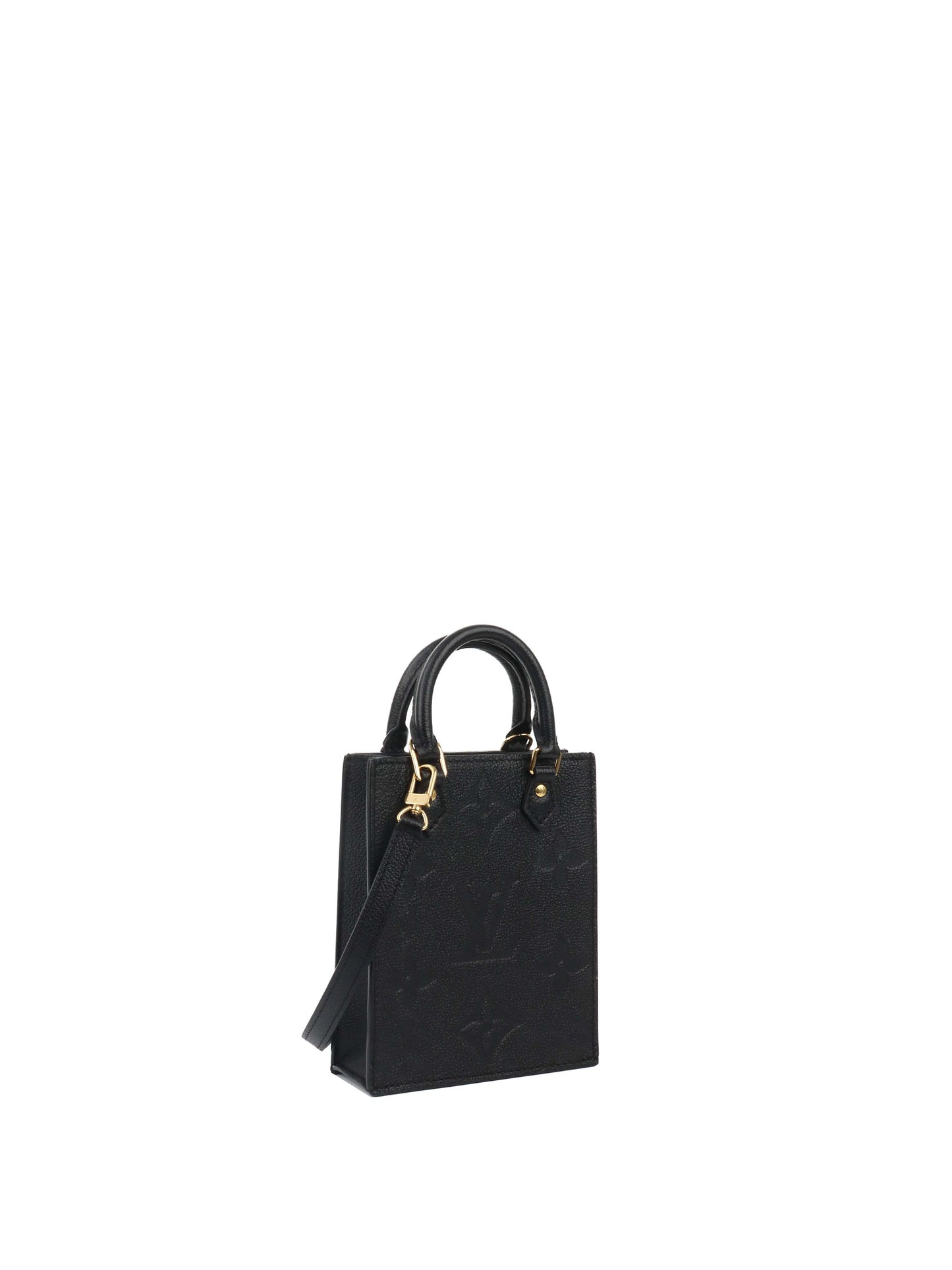 Louis Vuitton Black Mini Sac Plat.