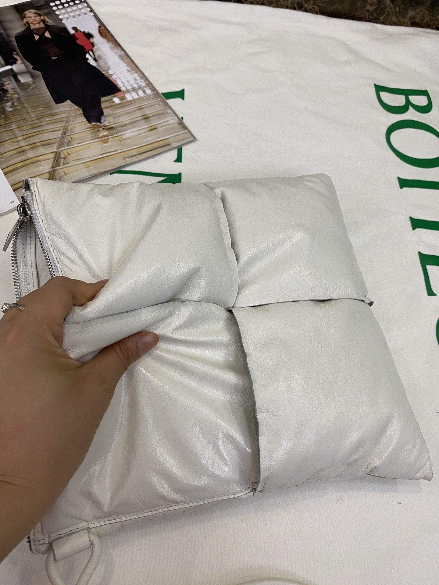 Top Quality Clutch White, For Women, Bags 11in/28cm