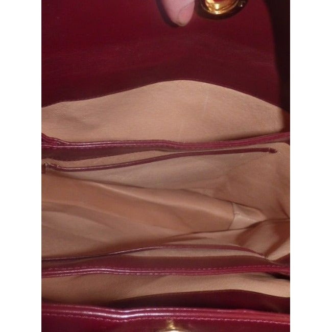 Gucci   Ox Blood Burgundy Leather Satchel