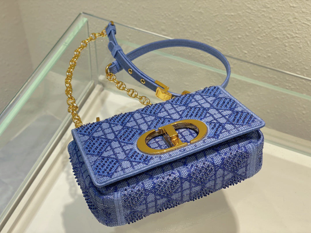 Top Quality MeTop Qualityum Caro Bag Blue, For Women, Womens Handbags 25.5cm/10in CD