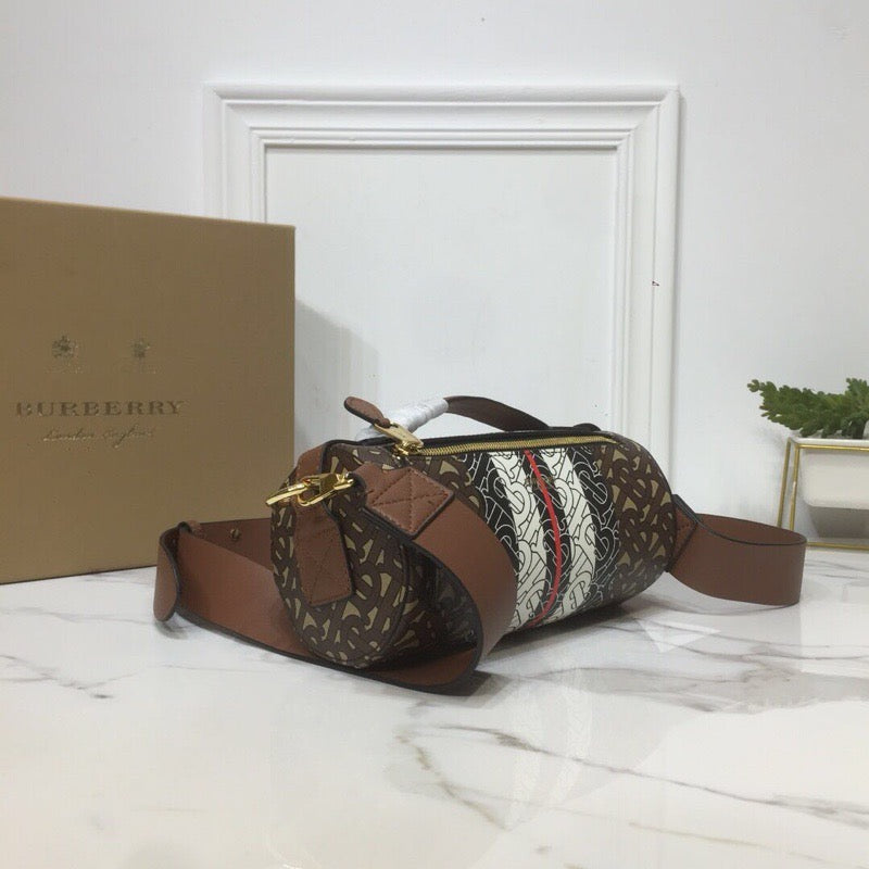 Top Quality The Monogram Stripe E-canvas Barrel Bag For Women, Bags 8.3in/21cm