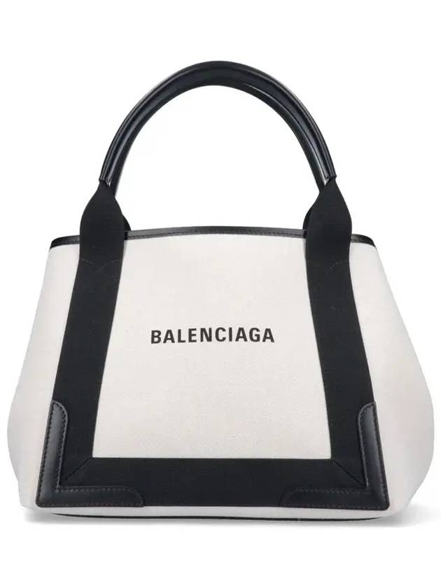 Luxury Balenciaga Trending 2025 Cabas Small Tote Bag Natural Black