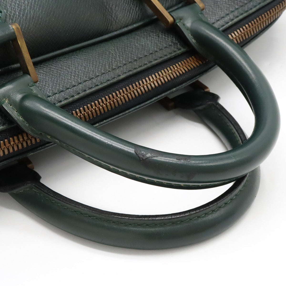 LOUIS VUITTON Kendall PM Boston Bag in Taiga Green M30124