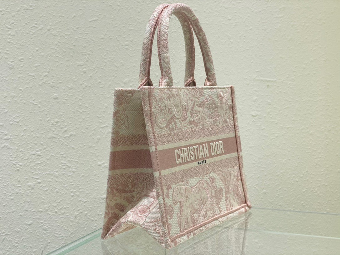 Top Quality Small Book Tote Pink, For Women, Womens Handbags 26.5cm/10.5in CD