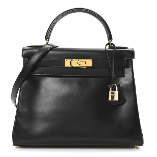Hermes Box Kelly Retourne 28 Black
