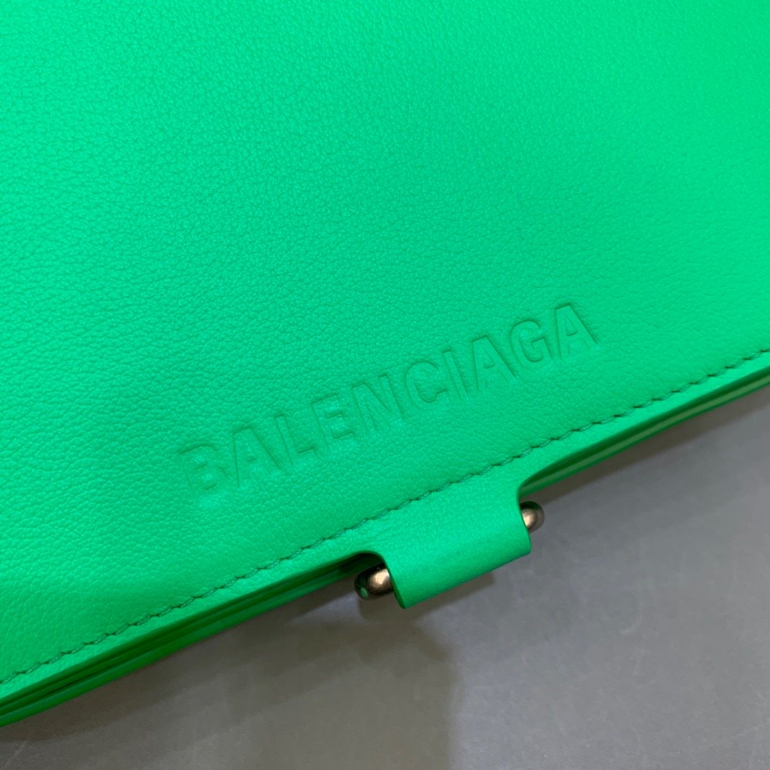 Top Quality Bondage Wallet With Chain Green, For Women,  Bags 8in/20cm
