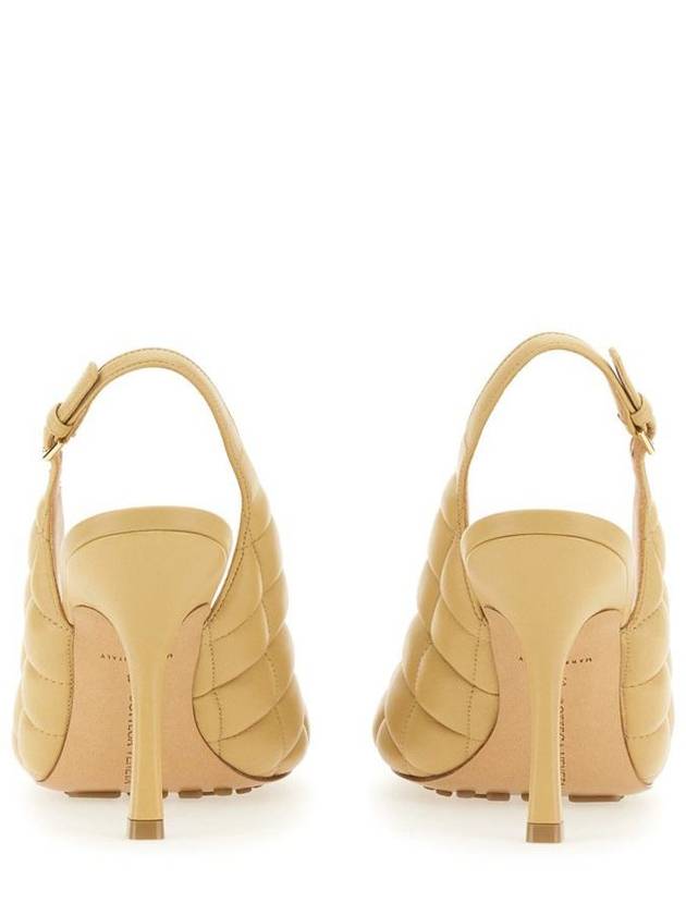 Luxury Bottega Veneta Padded Leather Sling Bag Heel Beige