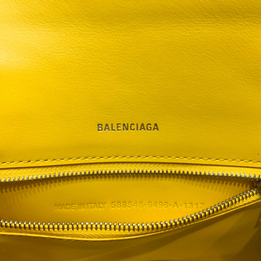 Top Quality Hourglass Small Handbag In Yellow, For Women,  Bags 9in/23cm