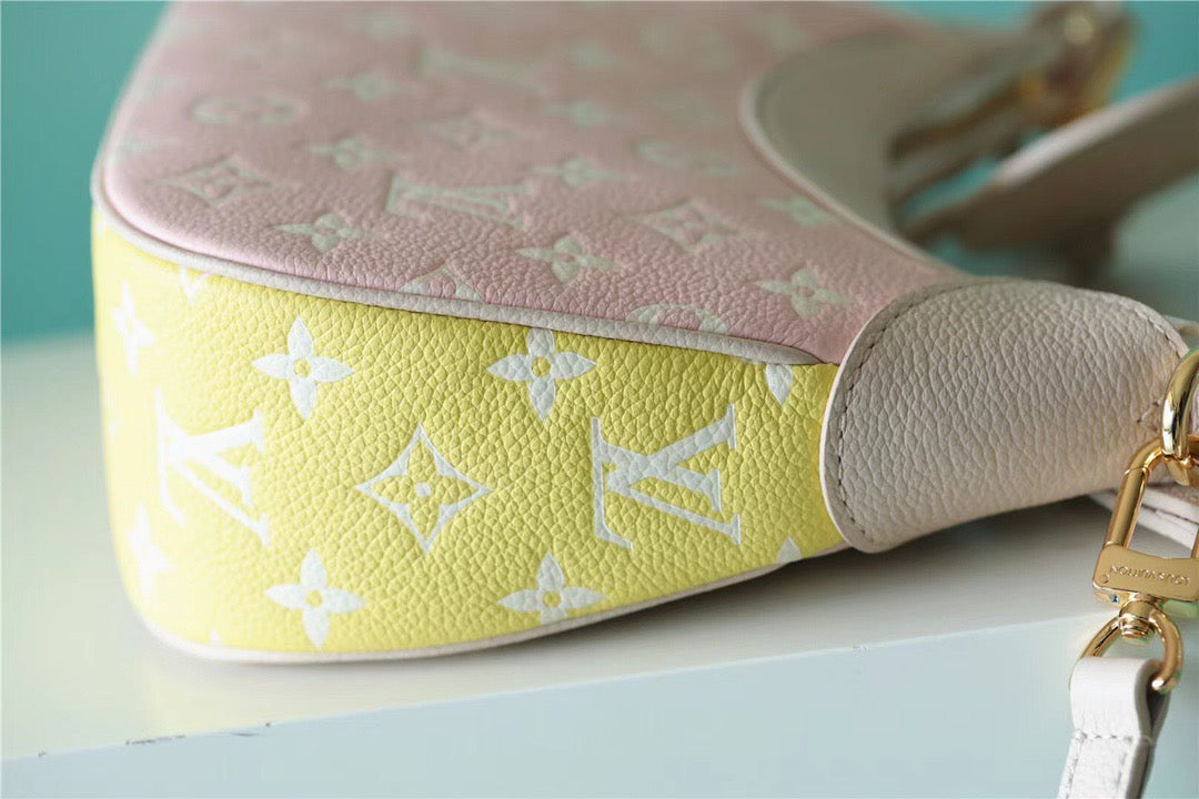 Top Quality Bagatelle BB Monogram Empreinte Beige / Pink / Yellow For Women,  Shoulder And Crossbody Bags 22cm/8.7in Top Quality M46113