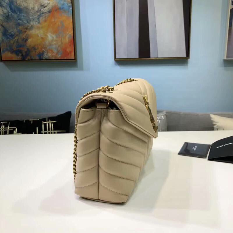 Top Quality Loulou Small Chain Bag In Matelassé "Y" Beige For Women 9.8in/23cm YSL 494699DV7272721