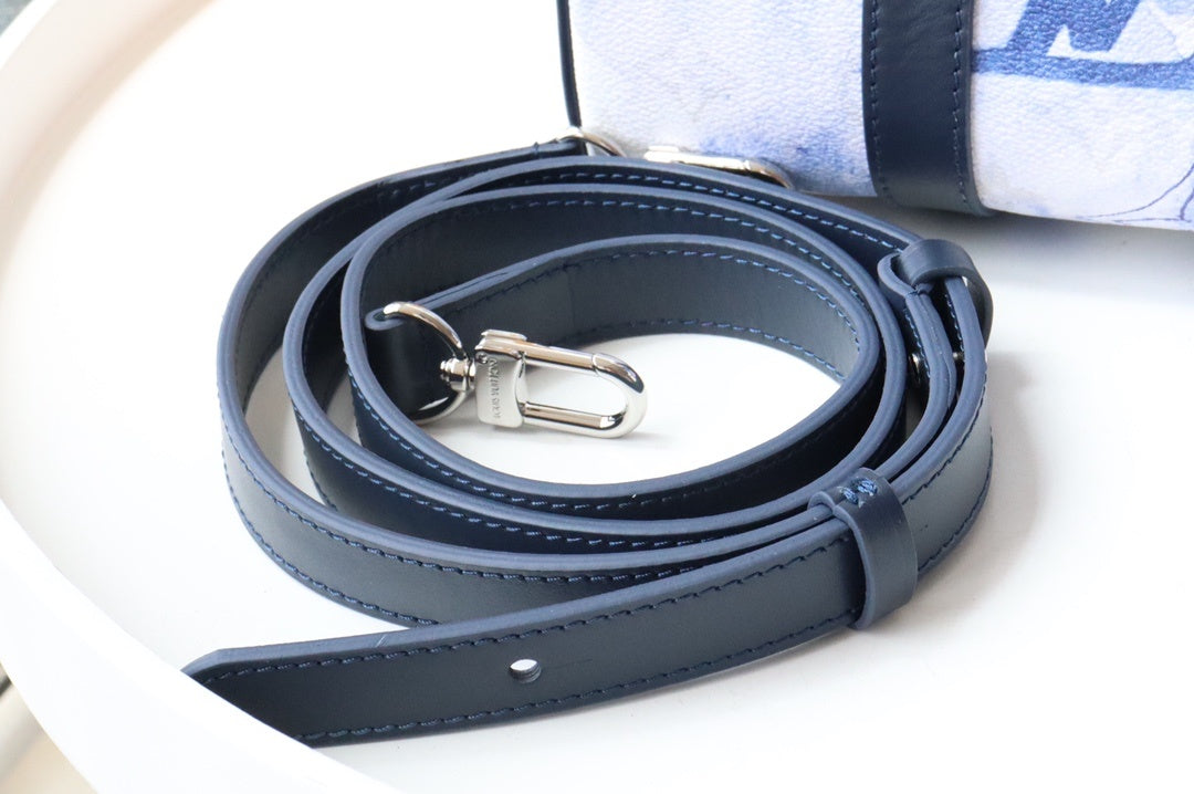 Top Quality Keepall XS Monogram Watercolor Blue Canvas By Virgil Abloh For Men, Bags, Shoulder And Crossbody Bags 8.3in/21cm Top Quality M45761