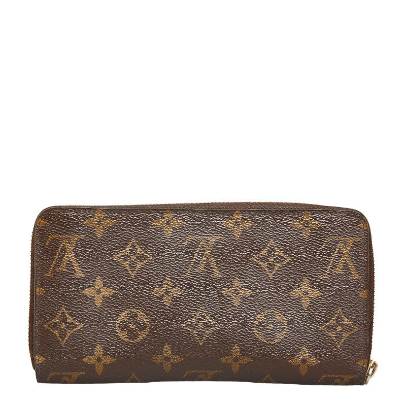Louis Vuitton Monogram  Wallet Round  Long Wallet M42616 Brown PVC  Louis Vuitton