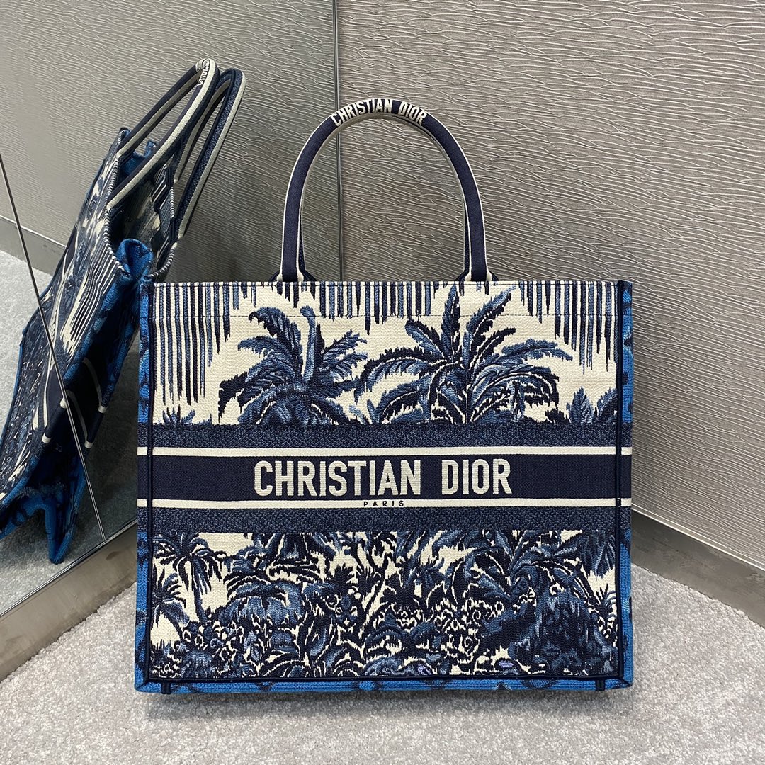 Top Quality Large Book Tote Blue For Women 16.5in/42cm CD M1286ZRIW