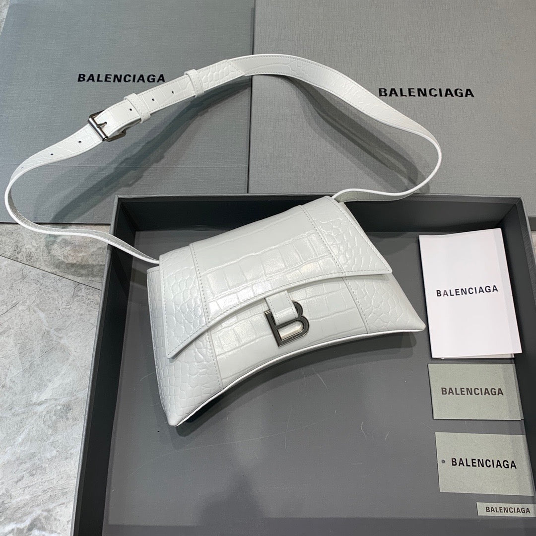 Top Quality Downtown XS Shoulder Bag In White, For Women,  Bags 10in/25cm