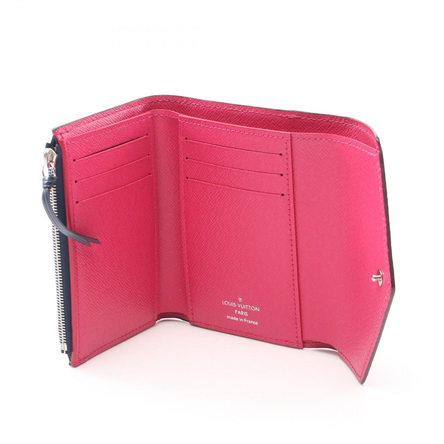 Louis Vuitton Epi Navy pink Epi Leather Wallet (Tri-Fold)