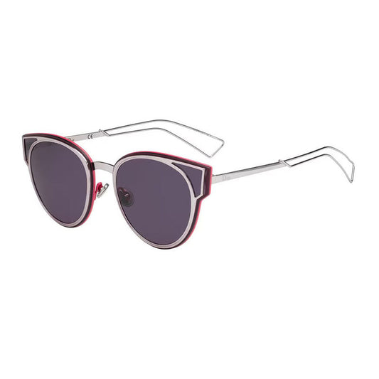 Dior Sunglasses Round Full Rim, Lilac Frame and Dark Purple Lens DIORSCULPT0R7UC6