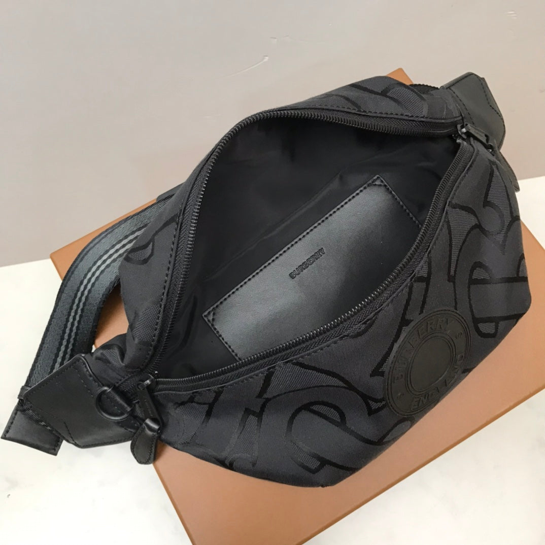 Top Quality Monogram Recycled Polyester Sonny Bum Bag Black For Men, Bags 12.2in/31cm
