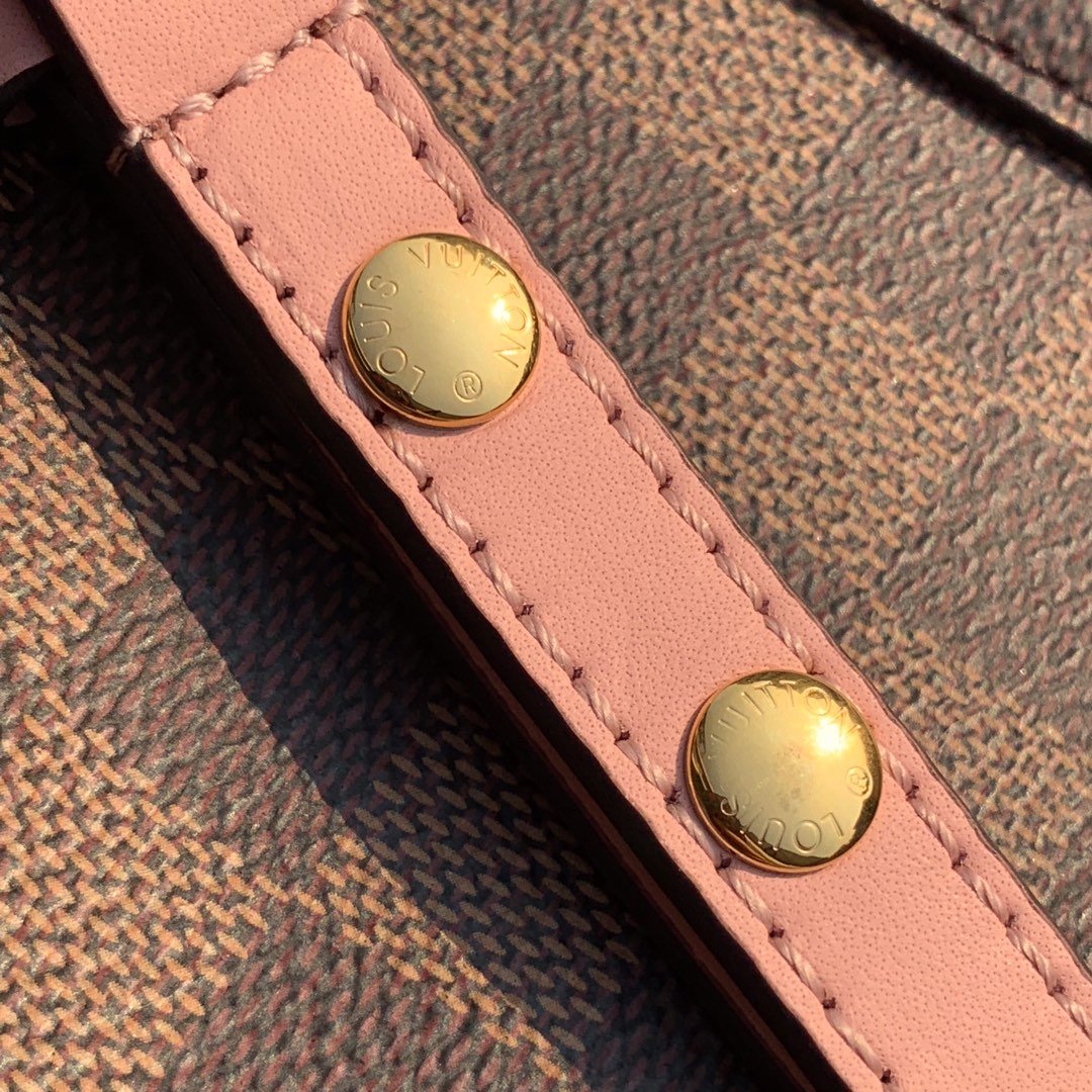Top Quality NeoNoe Bucket Bag Damier Ebene Canvas Venus Pink For Women,  Shoulder And Crossbody Bags 10.2in/26cm Top Quality N40198
