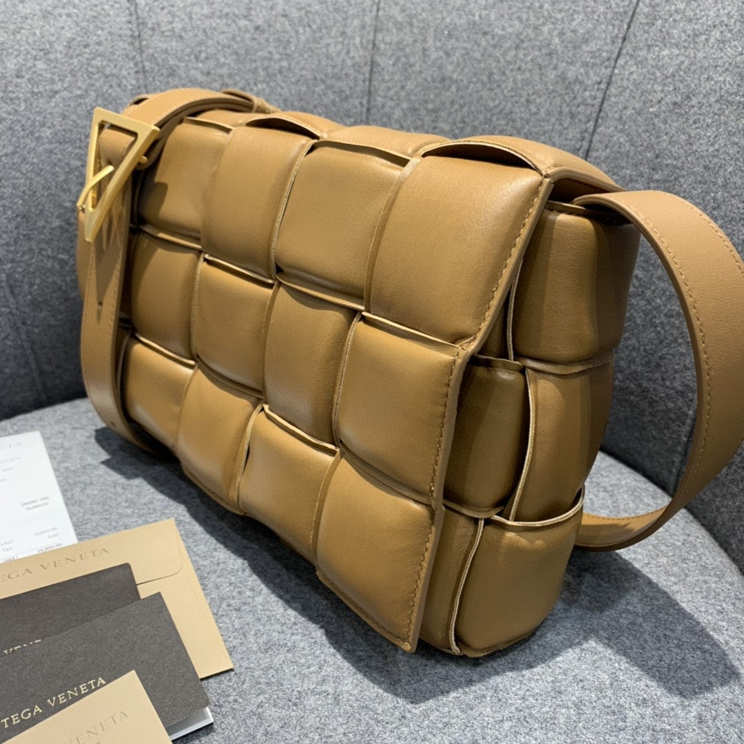 Top Quality Padded Cassette Bag For Women 10.2in/26cm In Brown 591970VCQR17745