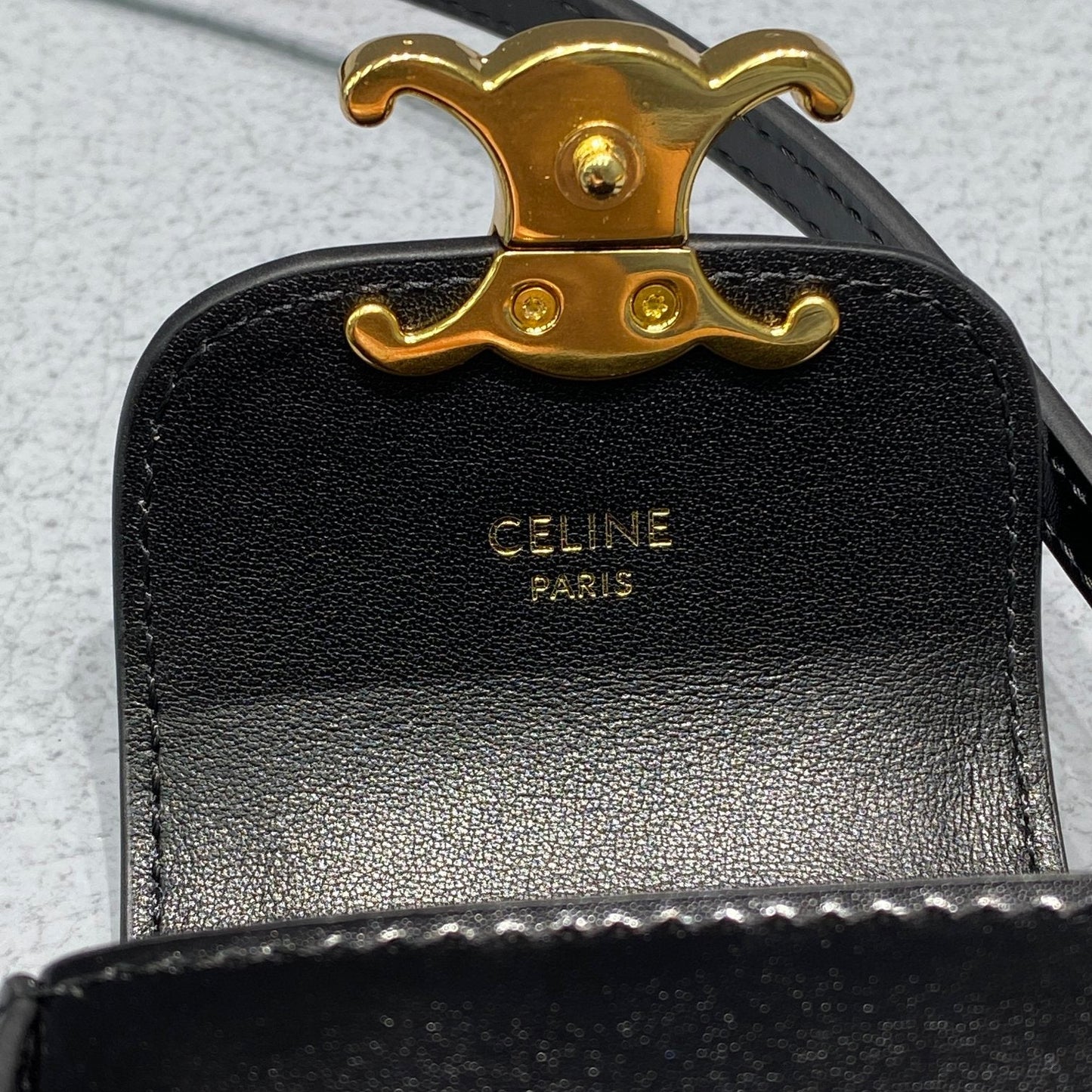 Top Quality Mini Triomphe Black For Women 4in/11cm 10I513DPV.38NO