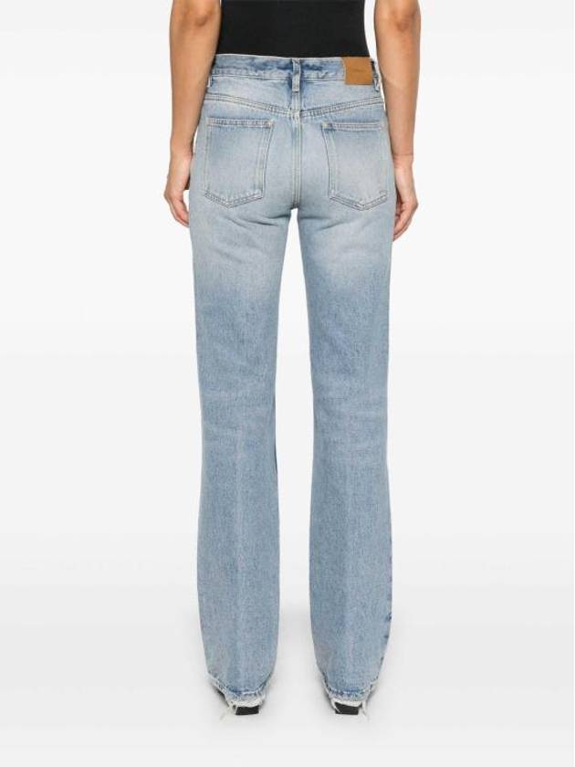 Luxury Saint Laurent Trending 2025 Low Rise Denim Straight Jeans Blue