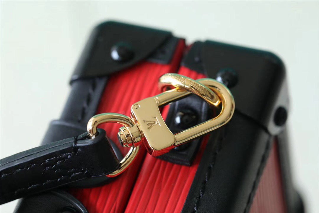 Top Quality Petite Malle Epi Black/Red For Women,  Shoulder And Crossbody Bags 7.9in/20cm Top Quality 