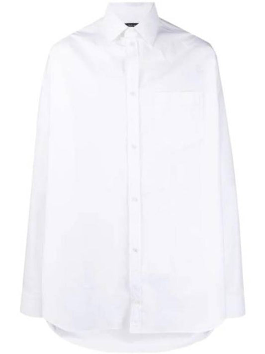 Luxury Balenciaga Trending 2025 Cocoon Long Sleeve Shirt White