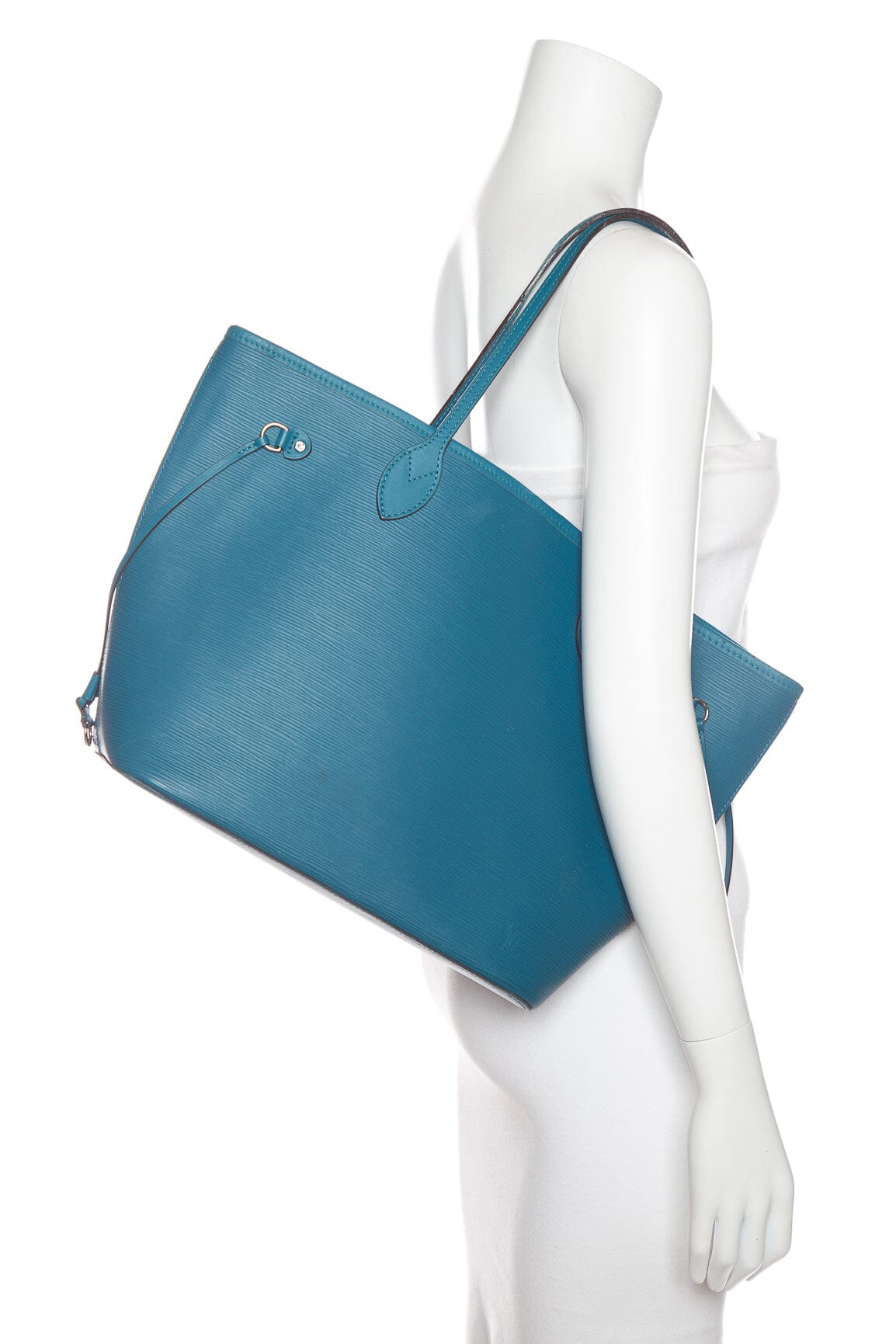 Louis Vuitton Teal Epi Leather Neverfull MM Tote
