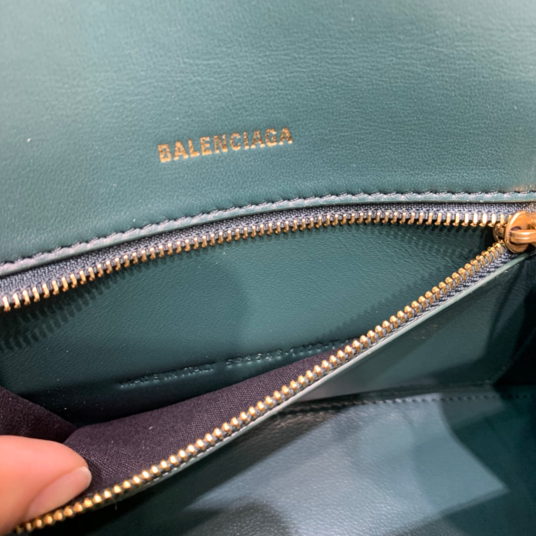 Top Quality Hourglass Small Handbag In Dark Green, For Women,  Bags 9in/23cm