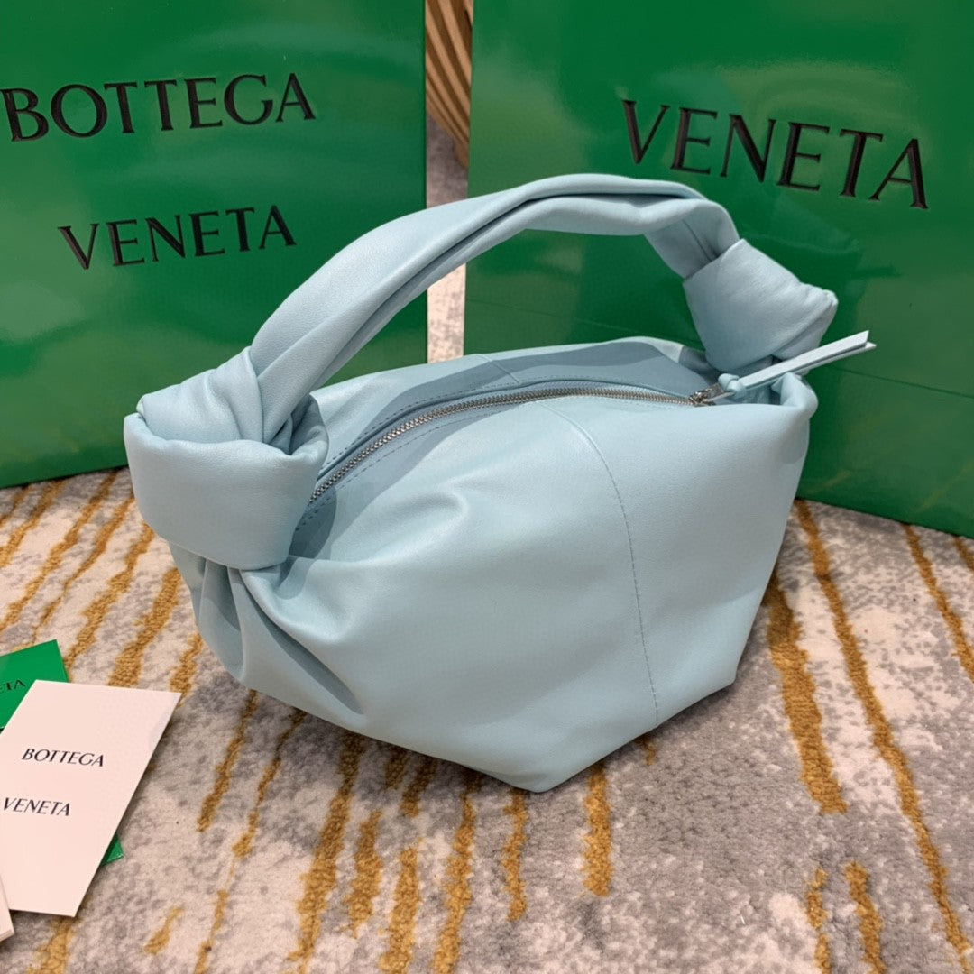 Top Quality Double Knot Bag For Women 11.8in/30cm In Light Blue